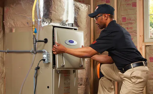 Professional furnace cleaning service to remove dust, debris, and buildup, ensuring efficient heating and improved indoor air quality