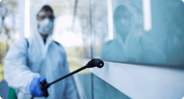 Spraying Natural Chemicals to improve air quality.