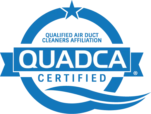 QUADCA Certified badge, representing Everest Duct Cleaning's commitment to industry standards and high-quality service