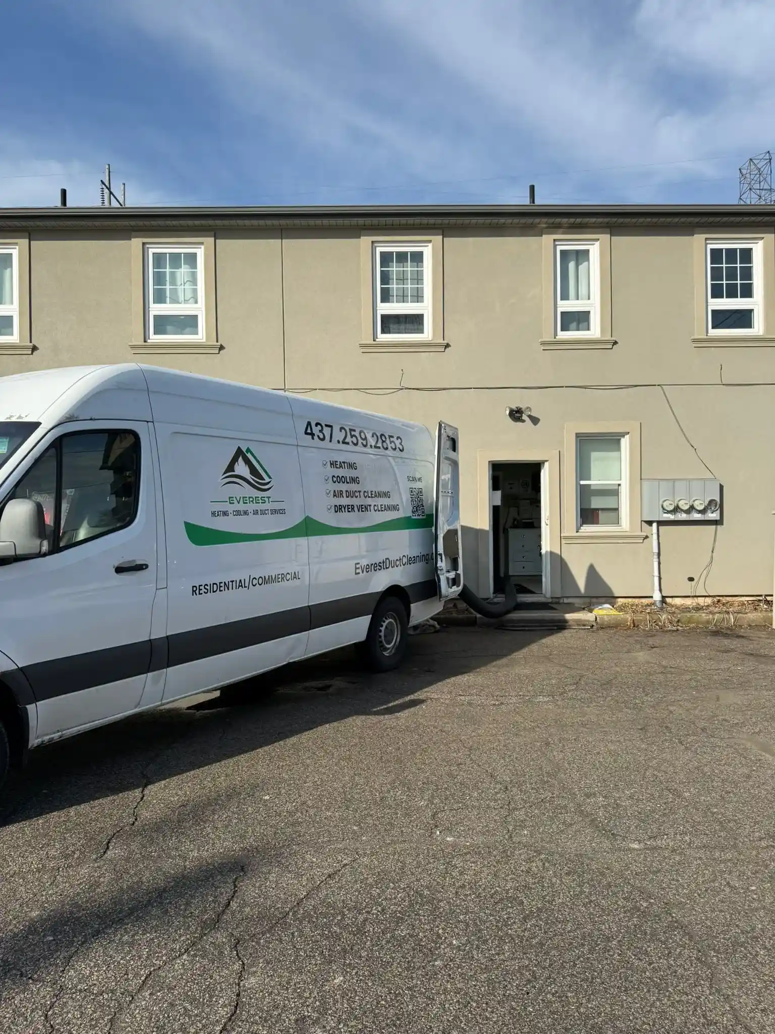 air duct cleaning, Hamilton at west park animal hospital